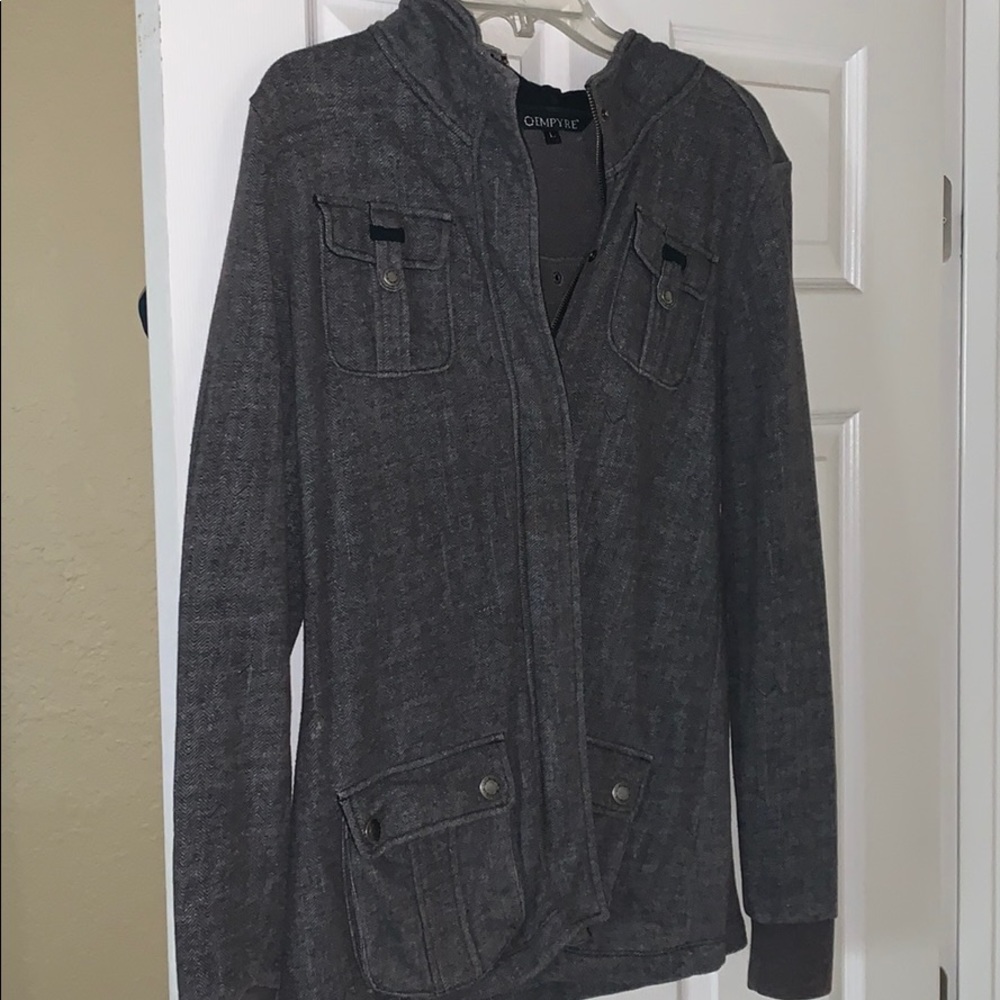 Zip up/button up hoodie